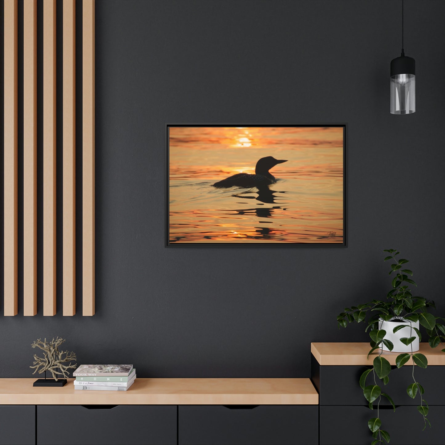 'Silhouette' - Gallery Framed Canvas Wrap