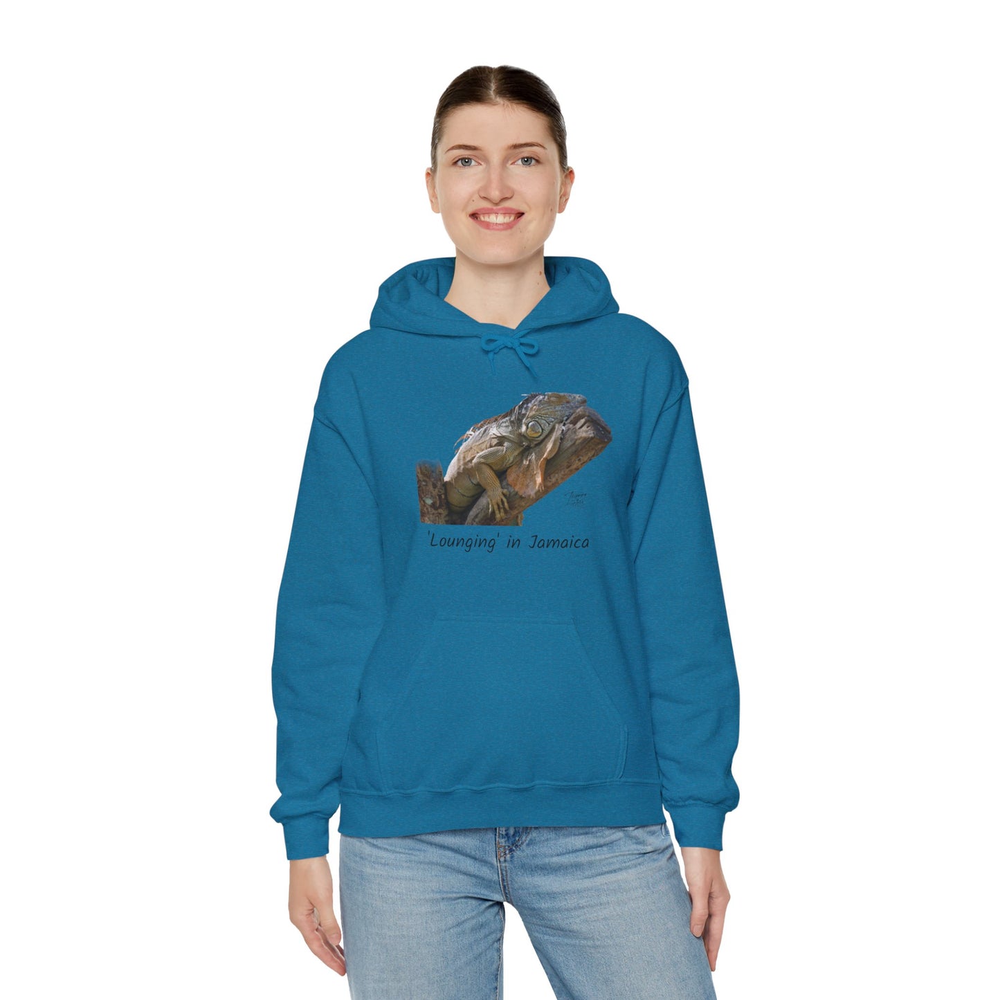 ‘Lounging’ Jamaica - Unisex Heavy Blend™ Hooded Sweatshirt