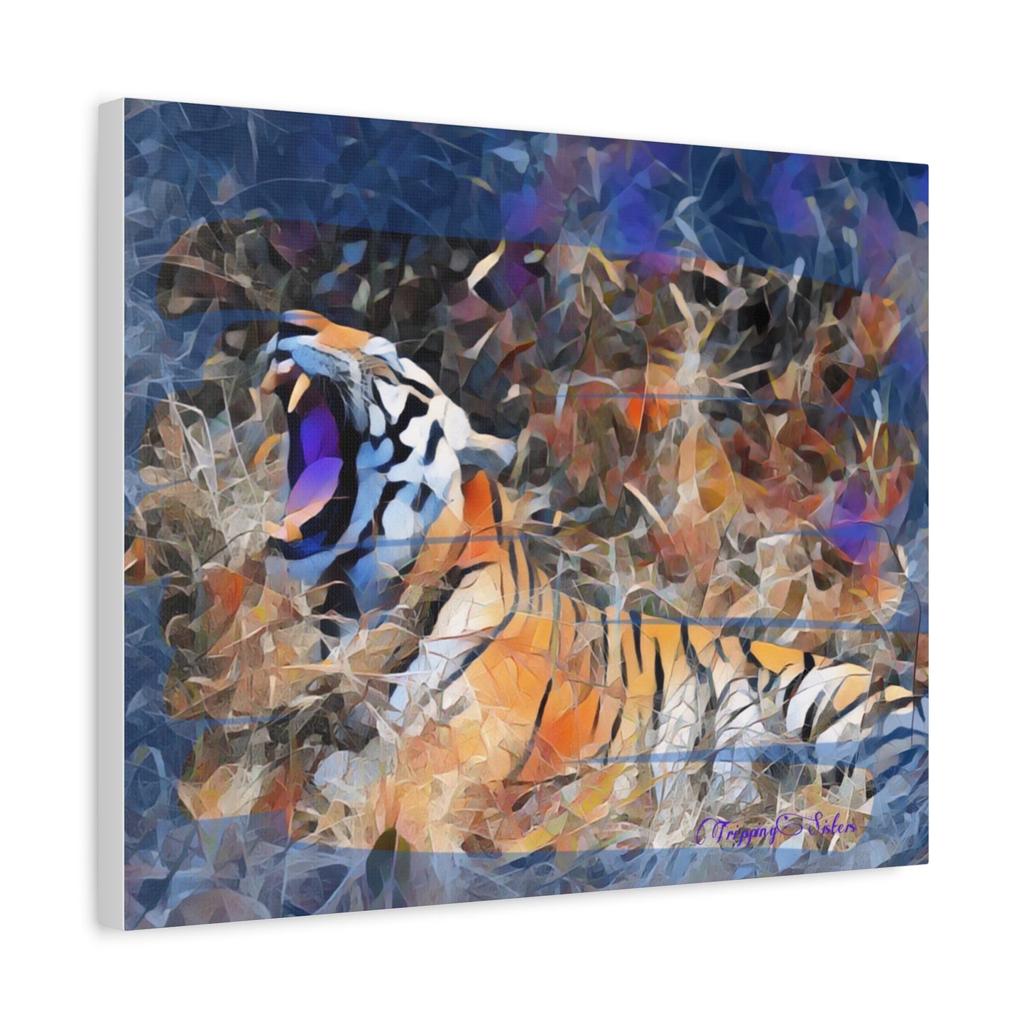 'Blue Tiger'  Madhya Pradesh, India - Stretched Canvas