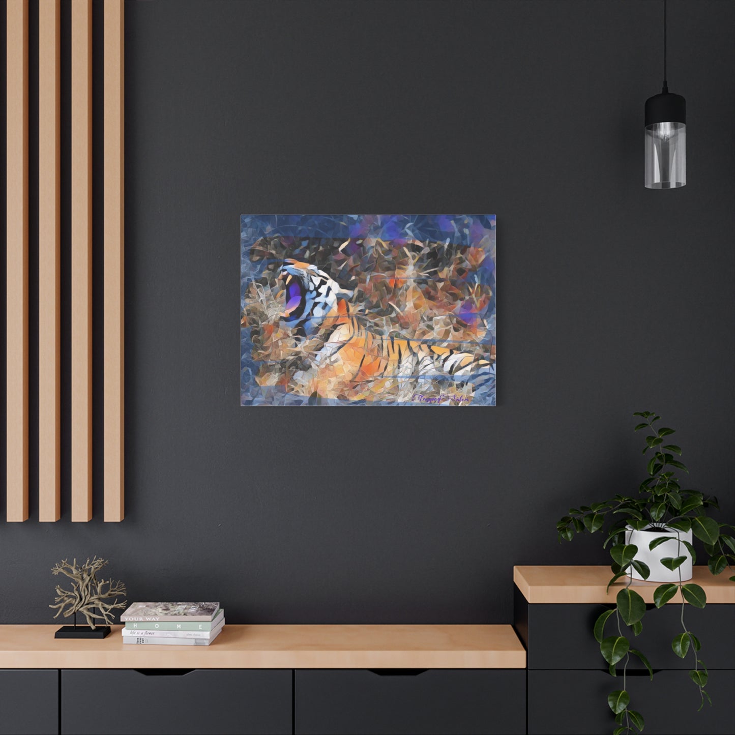 'Blue Tiger'  Madhya Pradesh, India - Stretched Canvas