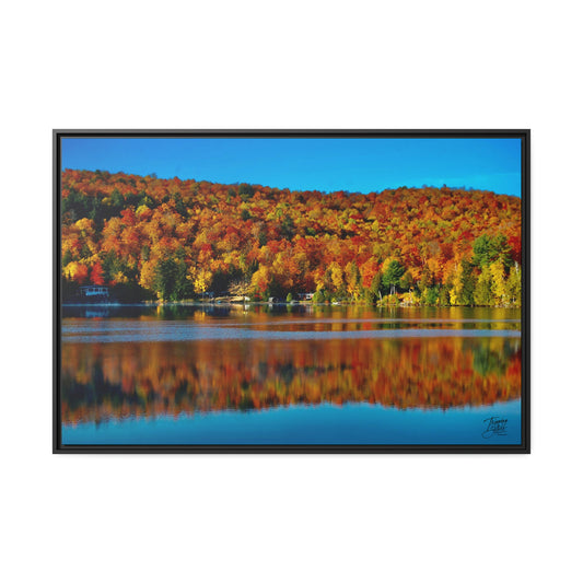 'Fall Rhapsody' Quebec, Canada - Gallery Framed Canvas Wrap
