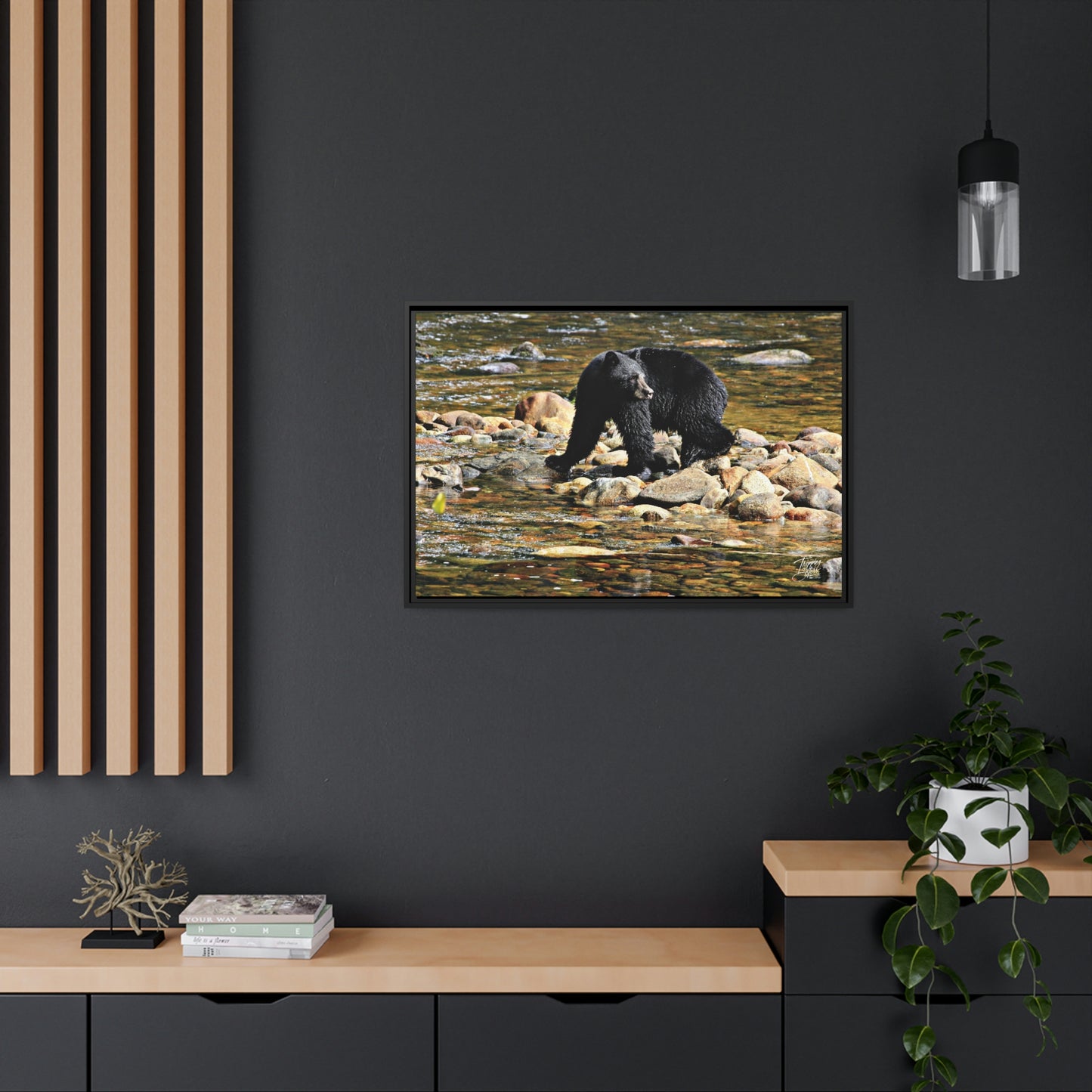 'I See You' Bella Bella, BC  - Gallery Framed Canvas Wrap